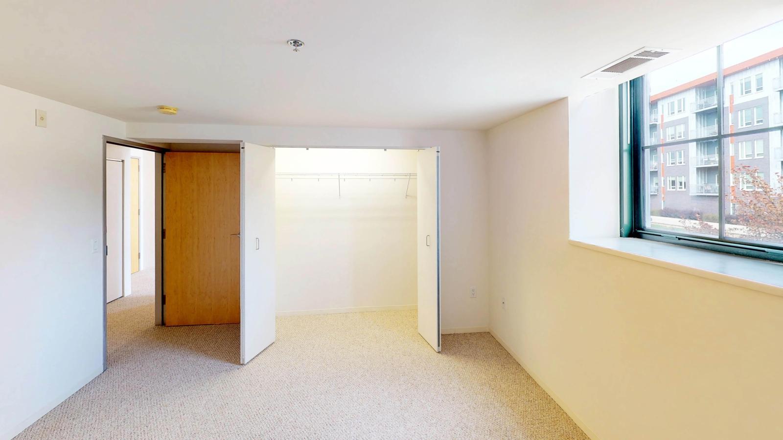 Two bedroom apartment with historic architectural details modern updates and industrial charm at Tobacco Lofts