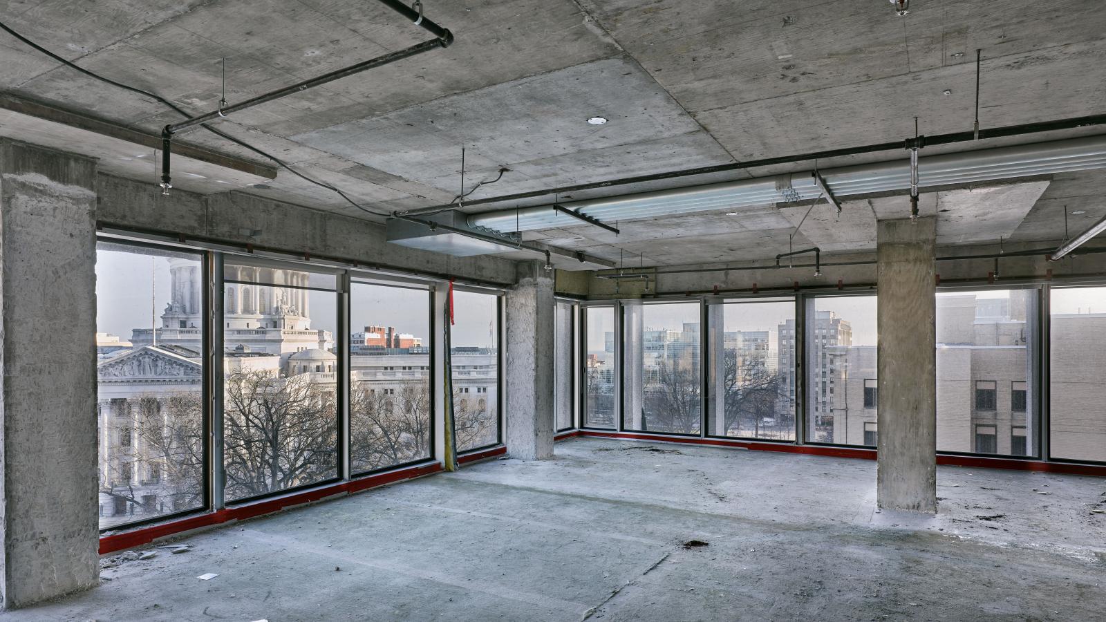 25 West Main Capitol View during Construction in downtown Madison Office Space