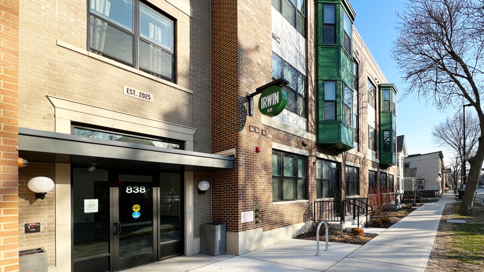 The Irwin South located directly on Williamson Street in downtown Madison Wisconsin