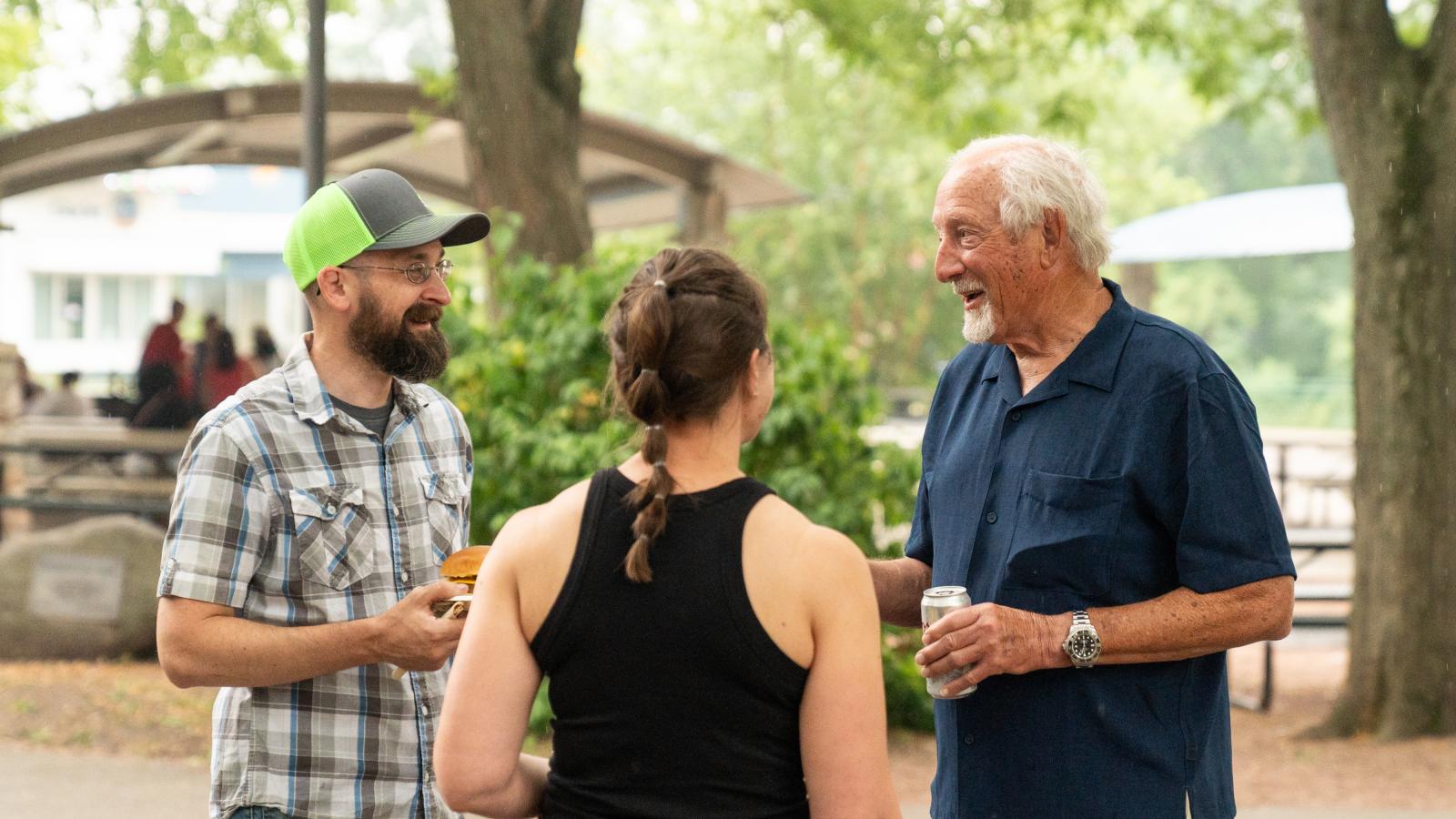 ULI employees and guests spending time together during the annual company picnic at Henry Vilas Zoo in Madison