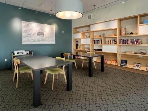 Focus and get work done in a quiet, Wi-Fi-enabled space designed for productivity at The Nine Line Apartments 