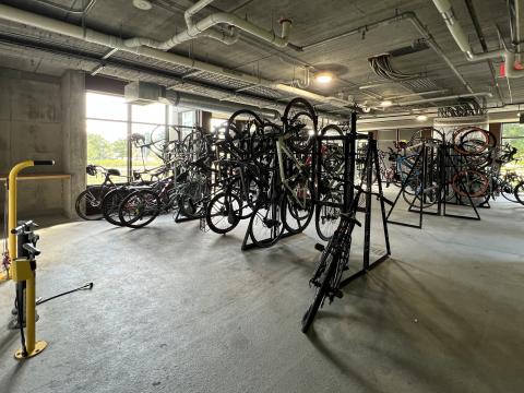Bike storage at its finest at SEVEN27 at The Yards