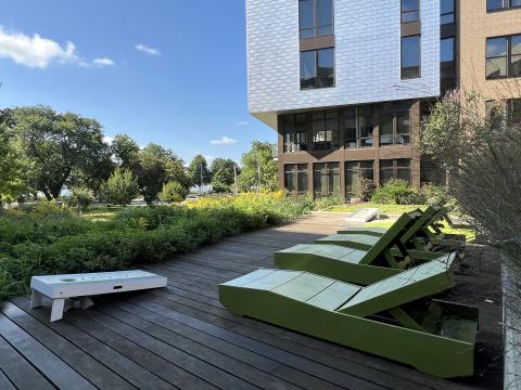 Stretch out on the spacious deck, perfect for soaking up the sun or savoring the lake view.