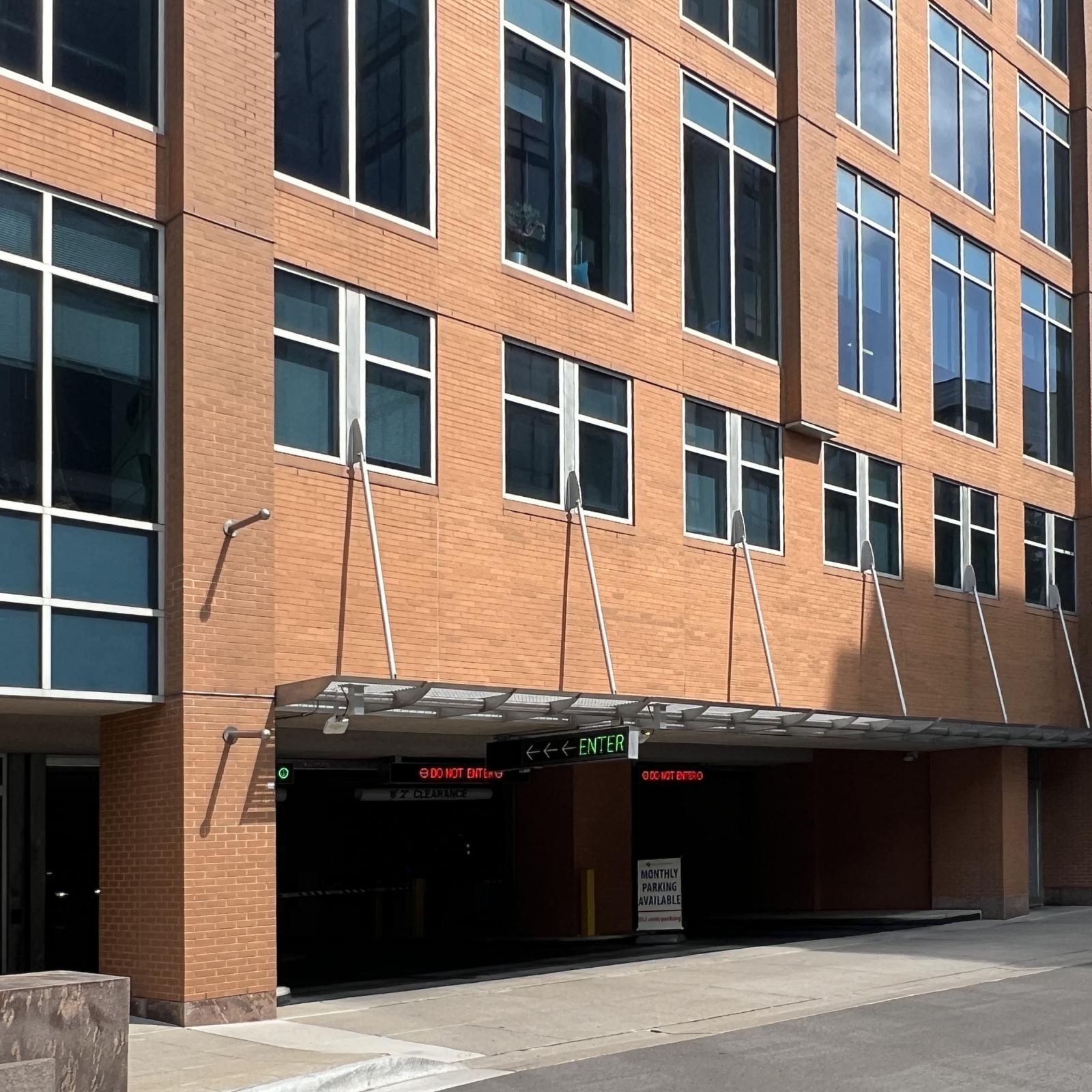Block 89 parking garage in downtown Madison offers easy access for tenants and guests 