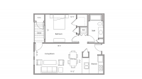 ULI City Place 406 - One Bedroom, One Bathroom