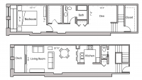 ULI Lincoln School 203 - One Bedroom Plus Den, One and  Half Bathroom