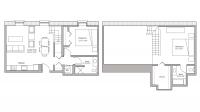 ULI Tobacco Lofts 303 -  Two Bedroom, Two Bathroom Floorplan